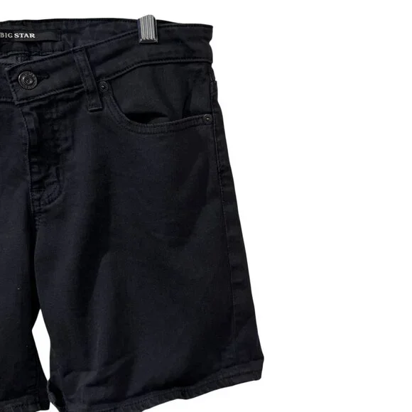 Big Star Womens Remy Low Rise Summer Black Denim Shorts Size 28 NWT - Picture 2 of 6